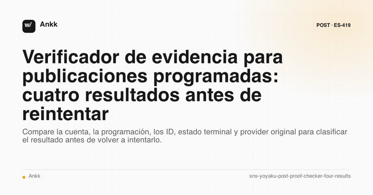 Una guía práctica para clasificar los cuatro juicios de evidencia para publicaciones programadas en SNS
