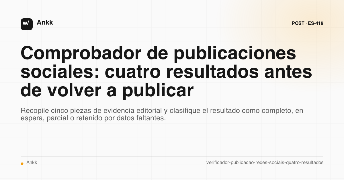Cuatro resultados para decidir con confianza antes de volver a enviar una publicación