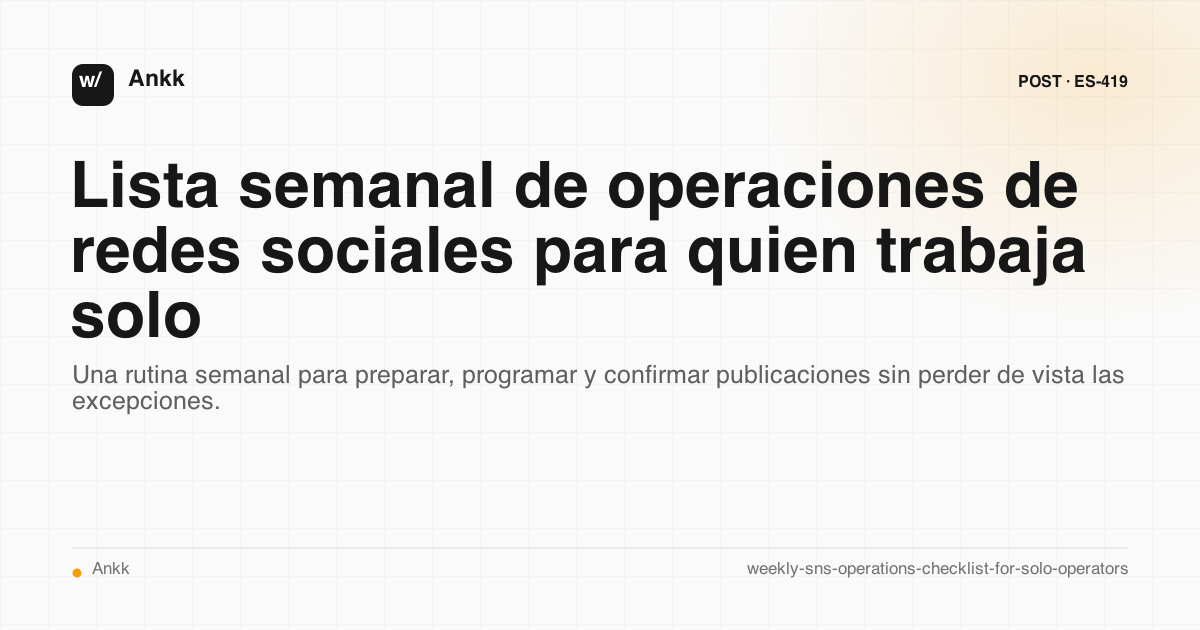 Diagrama del flujo operativo de un borrador de redes sociales a una publicación confirmada